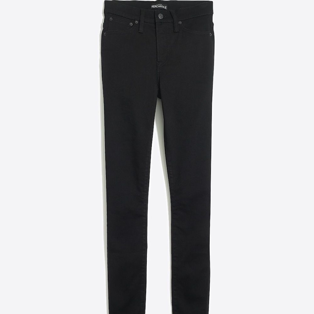 J. Crew Factory NWT Black 10" High Rise Skinny Jeans TALL Sz 27T